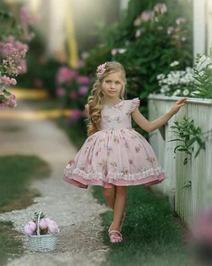 NWT! Dollcake Her Rose Garden Dress Size 9 Pink flower tutu dress Spring Easter - Picture 1 of 11