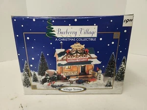 Suministros de pesca Burberry Village Christmas Village escena pueblo raros - Imagen 1 de 9