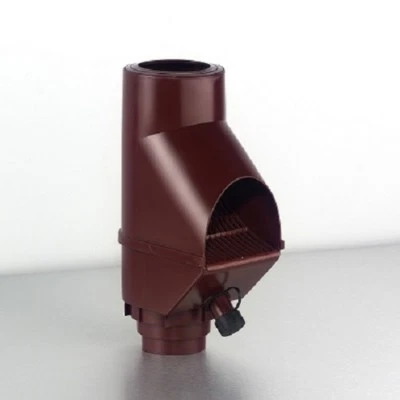 Laubabscheider mit Füllfunktion Braun und Grau Regentonnen Regensammler - Bild 1 von 3