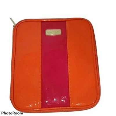 Steve Madden Funda Tablet iPad Fundas Accesorio Naranja Rosa Cremallera Alrededor Foto 1 de 4