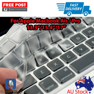 2 x Clear Keyboard Case Cover Protector for Apple MacBook 13.3" 15.4" With Issue - Image 1 of 4