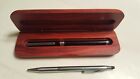 Capped Pen / Stylus with solid Wood Display Case * Desktop * Touch Pad