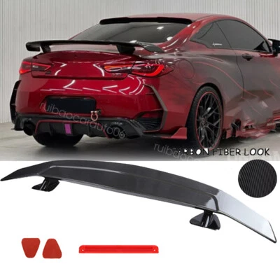 For Infiniti G35 G37 Q50 Q60 46" GT Style Rear Trunk Spoiler Wing Carbon Style Foto 1 de 4
