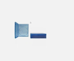 100 x Blu Ray Single 12mm Quality Cover Cases no logo - Holds 1 Bluray Discs - Picture 1 of 3