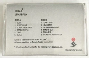 Luna - Lunapark - Rare Limited Edition Promo Cassette Tape - Elektra 61360-4 SR - Picture 1 of 5