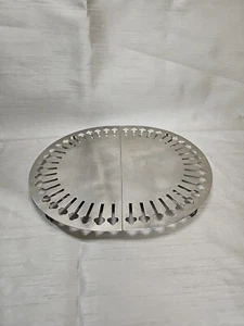 Vintage ERWEITERBARER UNTERSETZER - DEKORATIV OVAL METALL - Bild 1 von 7