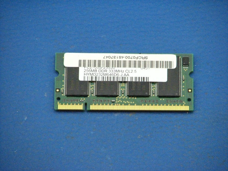256Mo De RAM Mémoire DDR 333Mhz CL2.5 9100063689-44545 - Photo 1/1