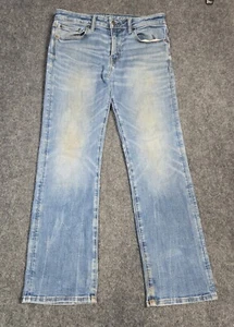 American Eagle Jeans Airflex + Temptech Men 32x29 Straight Light Wash Blue - Picture 1 of 10