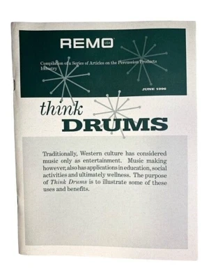 Remo Think Drums Paperback Articles on Percussion & Wellness in Various Settings - Image 1 of 4
