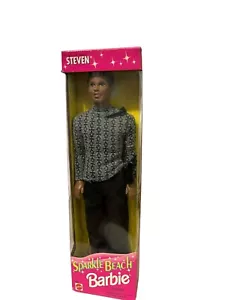 RARE Sparkle Beach Barbie Steven #14353 Mattel 1995 Fully Dressed w/Phone NEW - Picture 1 of 10
