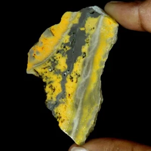 Bumble bee Jasper, slab, cabbing rough, lapidary, gemstone, orange, black,#R507 - Picture 1 of 4