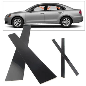 6 piezas revestimiento de puerta postes de columna para VW Passat 2012-2018 4 puertas sedán - Imagen 1 de 12