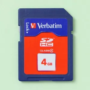 Verbatim 4GB SD Memory Card (Class 4) for Digital Cameras, Consoles etc. - Picture 1 of 1