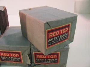 The Diamond Match Co. Red Top Safety Matches Box Vintage (Each lot has 10 Boxes) - Picture 1 of 11