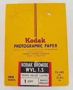 KODAK Photographic Paper - 100 hojas de 7,5 x 10,5 cm - precintado - caducado - Picture 1 of 3