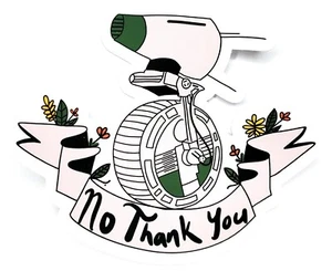 Star Wars - D-0"No Thank You" Vinyl Sticker - Picture 1 of 2