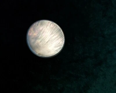 1 Vintage Perlmutt Knopf * rund * Knopf Muschel Shell Perlmutt * 30 mm  - Bild 1 von 3