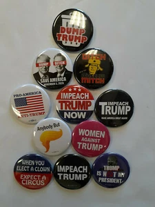 2020 NEW Anti Trump Buttons Collection Of 50!!! IMPEACH Trump 2.25" - Picture 1 of 2