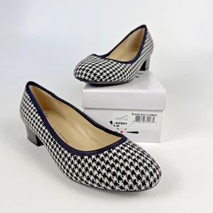 Isaac Mizrahi Live! Kerry Women's Shoes Black & White Fabric Size 9W New In Box - Picture 1 of 14