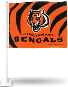 NFL Heavy Duty 11``X15`` CINCINNATI BENGALS CAR FLAG - Picture 1 of 1