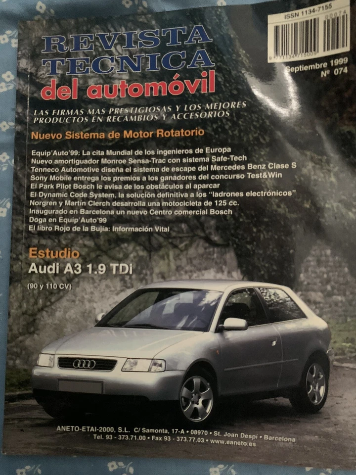 Manual De Taller AUDI A3 Tdi 90-110Cv - Imagen 1 de 1