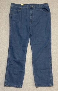 Wrangler Men's Rugged Wear Stretch Relaxed Fit Denim Blue Jeans Size 44x32 NWT - Picture 1 of 13