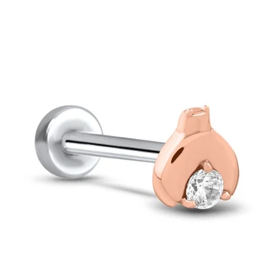 316L хирургическая сталь лабрет нос Монро кольцо винт стиль божья коровка 16G 18G - Изображение 1 из 2