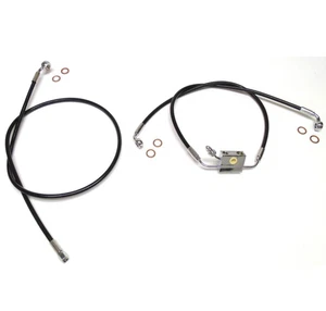 2018-2020 Harley Davidson M8 Softail Dual Disco ABS Línea Del Freno Kit - Imagen 1 de 4