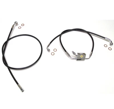 2018-2020 Harley Davidson M8 Softail Dual Disco ABS Línea Del Freno Kit - Imagen 1 de 4