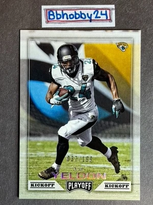 2016 Panini Playoff TJ Yeldon #88 Kickoff */199 Jaguars / Alabama Tide 💎MINT+ - Image 1 of 4