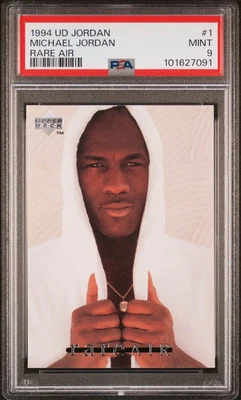 1994 Upper Deck Michael Jordan Rare Air #1 PSA 9 Mint HOF Chicago Bulls - Image 1 of 2