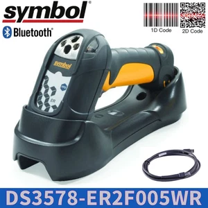 Symbol DS3578-ER Wireless 1D/2D Barcode Scanner w Cradle & USB Cable & Battery - Picture 1 of 7