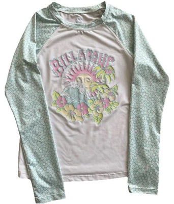 Camisa Top Azul Billabong Niña Juvenil Protección contra Erupciones Manga Larga Surf Natación Talla 12 Foto 1 de 4