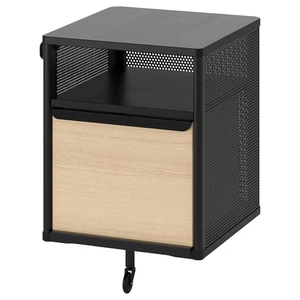 Neu Ikea Bekant Aufbewahrungseinheit Geflecht SCHWARZ 16 1/8” breit x 24” hoch x 17 3/4” tief - Bild 1 von 2