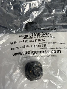 62GB-57A10-02SN,  2 Way Panel Mount MIL Spec Circular Connector - Picture 1 of 5