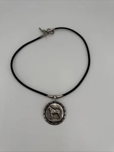Arnold Goldstein Equestrian Horse Pendant Sterling Necklace. Southwest Style - Picture 1 of 8
