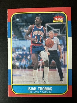 🏀 1986-87 Fleer #109 Isiah Thomas RC HOF Detroit Pistons 🏀 Foto 1 de 2