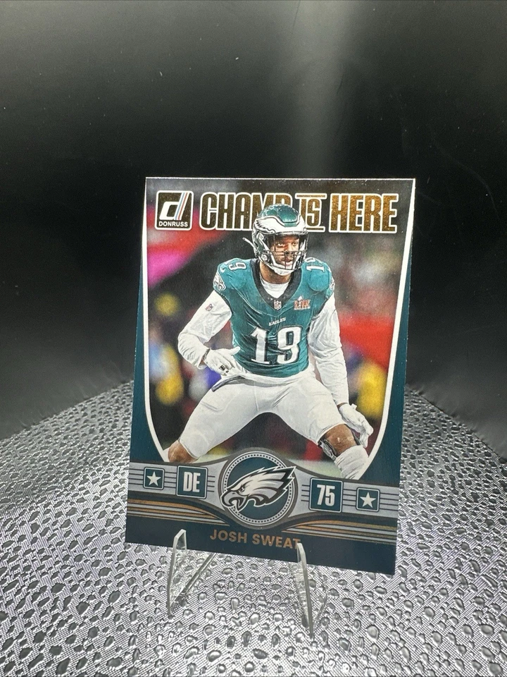 2025 Donruss Football JOSH SWEAT #CIH-JST Champ Is Here (MINT) - Image 1 of 1