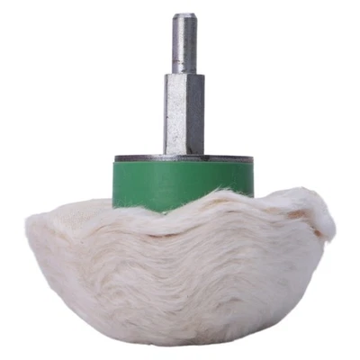 New 3 Cotton Dome Polishing Buffing Wheel Polish Drill 1/4 Shank Brush - Image 1 of 4