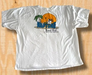 Vintage Y2K 2000s Neptune Beach Club Herren 3XL Dune Road The Hamptons NY T-Shirt - Bild 1 von 13