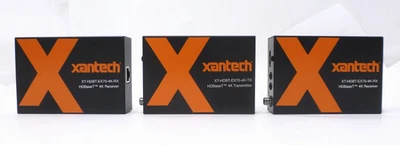 Xantech XT-HDBT-EX70-4K-KIT HDBaseT Transmitter & 2x Receivers  No Power Supply - Image 1 of 4