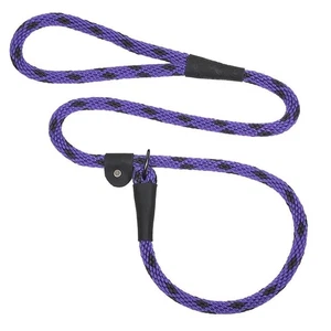 Mendota Hundeleine British Style Schlupfleine, Black Ice Purple, 4, 6 Fuß, Hergestellt in den USA - Bild 1 von 5