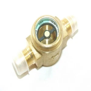 VIDRIO DE MIRA DE LATÓN DE REFRIGERACIÓN DE 3/8 M A 3/8 M - HECHO EN ITALIANO - ACAMPANADO - RF365 - Imagen 1 de 1