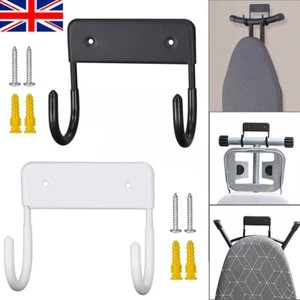 Ironing Board Holder Hanger Cupboard Wall Mount Storage Rack Hook Space Saving - Picture 1 of 11