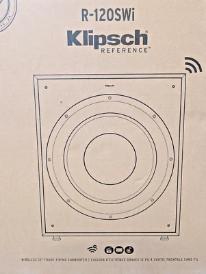 Subwoofer inalámbrico de 12" de alto rendimiento sellado de fábrica Klipsch R-120SWi Foto 1 de 4