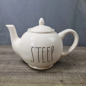Teiera ripida ceramica bianca fattoria collezione artigianale Rae Dunn - Foto 1 di 8