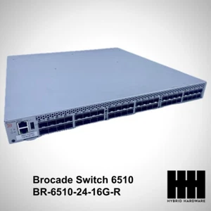 Brocade BR-6510-24-16G-R Switch 6510 24/48 Active FC Ports 80-1005267-06 - Bild 1 von 2