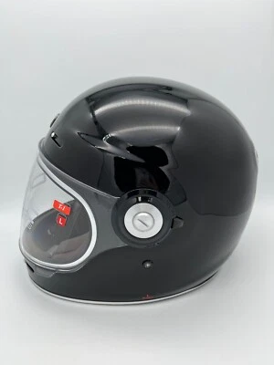 Casco Retro Torc T1 Negro Brillante Grande Cara Completa De Colección Caja Abierta  Foto 1 de 4