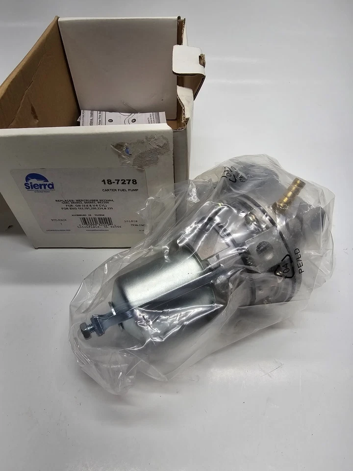 Sierra 18-7278 for MerCruiser OMC Fuel Pump Carter 86234A4 985602 982240 Gas 4 6 - Image 1 of 1