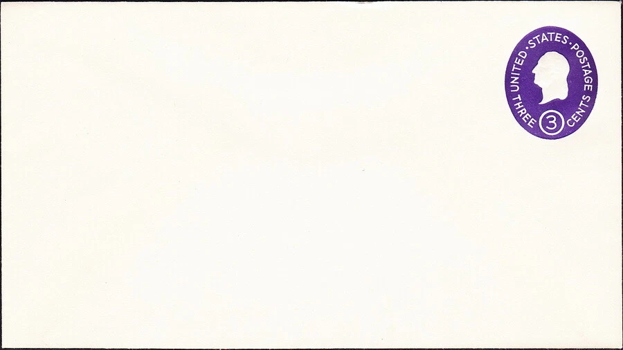US Postal Stationery Entire Scott # U534 Mint - 3 Cents Dark Violet Washington - Image 1 of 1